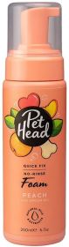 Pet Head Quick Fix No-Rinse Foam for Dogs Peach with Argan Oil