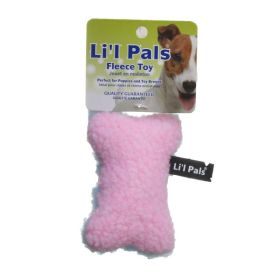 Li'l Pals Fleece Bone Toy for Dogs and Puppies