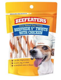 Beefeaters Oven Baked Beefhide & Chicken Twists Dog Treat - 26 oz