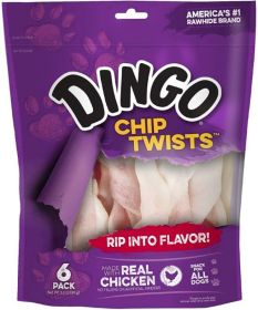 Dingo Chip Twists Meat & Rawhide Chew