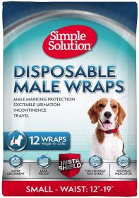 Simple Solution Disposable Male Wraps - Small