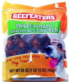 Beefeaters Oven Baked Sweet Potato Wrapped with Chicken Dog Treat