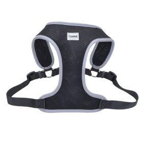 Coastal Pet Comfort Soft Reflective Wrap Adjustable Dog Harness - Black - Large - 28-36" Girth - (1" Straps)