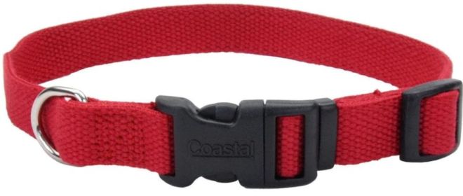 Coastal Pet New Earth Soy Adjustable Dog Collar (Color: Cranberry)