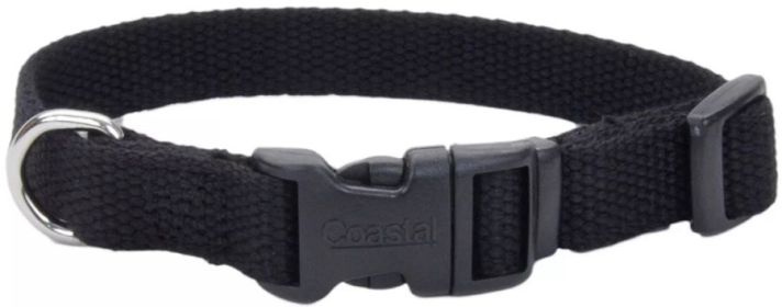 Coastal Pet New Earth Soy Adjustable Dog Collar (Color: Onyx Black)