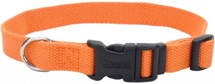 Coastal Pet New Earth Soy Adjustable Dog Collar (Color: Pumpkin Orange)