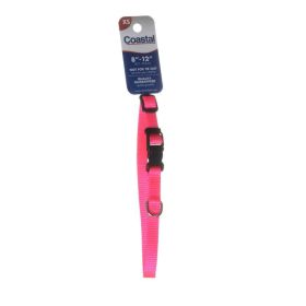 Tuff Collar Nylon Adjustable Collar (Color: Neon Pink)